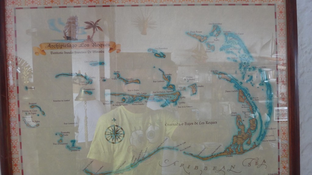 Mapa do arquipélago de Los Roques