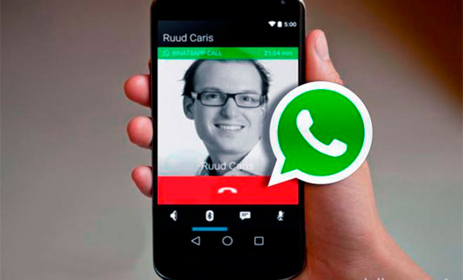 Também é possível fazer ligações via Whatsapp!